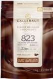 Callebaut 823 Finest Belgian Milk Chocolate Couverture Callets 33.6% Cocoa 1kg – Sold and Shipped by Universal Product Solutions