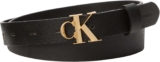 Calvin Klein Womens Facet Ck Buckle Pebble Strap 25m Lv04f7060g Belts (pack of 1)