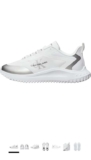 Calvin Klein Womens Sporty EVA Mix Low Top Lace-Up Runner Trainers UK Size 4