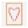 Candy Cane Heart Wall Art