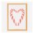 Candy Cane Heart Wall Art