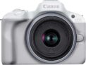 Canon EOS R50 RF-S 18-45mm F4.5-6.3 IS STM Lens – Compact Mirrorless Digital Camera – 24.2 MP, UHD 4K Video, APS-C Sensor