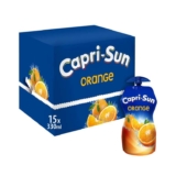 Capri-Sun Orange Juice Drink Multipack (15 x 330ml) Big Pouches with Resealable Cap Subscribe & Save 15% off coupon