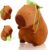 Capybara Plush Toy 23 CM Plush Pillow Capybara Teddy with Turtle Backpack Cartoon Stuffed Animal Birthday capybara Gifts for Girls Boys Cute Doll Teddy Plush Toys for Kids Adults Animal Lovers