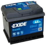 Car Battery EB442 Exide 063 420A 44Ah 4Yr Warranty 207x175x175 Excell – with code by tayna batteries