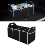 Car Trunk Folding Storage Organizer with 3 Compartments, (54cm/32.5cmx22cm), Discount at checkout. Sold & shipped by Haul Global