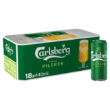 Carlsberg Danish Pilsner Lager Beer 18 x 440ml (Nectar Price)