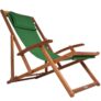 Casaria Green Deck Chair ( Acacia Hard Wood / Upto 160KG )