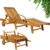 Casaria Sun Lounger Tami Sun Sun Lounger with extendable tray ( Acacia Hardwood ) – £86.95 / Twin Pack £169.95