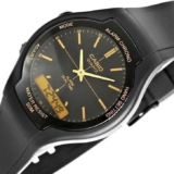 Casio AW-90H-9EVEF Alarm And Black Resin Strap Dual Time Watch – Free C&C