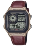 Casio Timeless Digital Quartz Watch AE-1200WHL-5AVEF, Leather Strap – Sold By Amazon EU