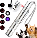 Cat Toys, 7 in 1 Function Red Pointer Interactive Cat Toy, USB Rechargeable LED Cat Light Pen, Cat Toys Interactive for Indoor Cats Dog, Red Dot Kitten Practice Chaser Toys