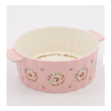 Cath Kidston Cream & Pink Floral Ceramic Pie Dish