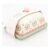 Cath Kidston Pink Folk Rose Stoneware Butter Dish 9×15.5cm