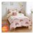 Catherine Lansfield Rainbow Hearts Fleece Bedding