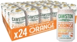 Cawston Press Fizzy Drink Blended with Sparkling Water and Squeezed Seville Oranges (330ml x 24 cans) Gluten Free – Vegan – No Added Sugar