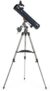 Celestron 31035 AstroMaster 76EQ Newtonian Reflector Telescope – includes Two Eyepieces, Height-adjustable Tripod and Deluxe Accessory Tray, Dark Blue