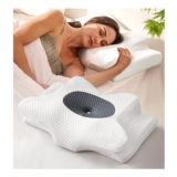 Cervical Pillow, Ergonomic Memory Foam with Washable Cooling Pillowcase