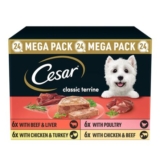 Cesar Classic Terrine Adult Wet Dog Food Trays Mixed Selection