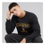 Champion Mens Graphic Shop Logo Sweatshirt Black