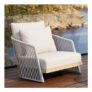 Chania Garden Lounge Chair, Teak and Rope Weave