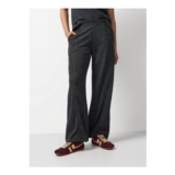 Charcoal Compact Wide Leg Co-Ord Trousers