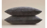 Charcoal Grey Plain Teddy Pillowcase Pair