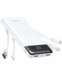Charmast Power Bank with Built in Cables X 4, 10000mAh USB C Battery Pack, 6 Outputs 3 Inputs – Sold by VIMING LIMITED / FBA