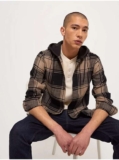 Checked Hooded Shirt (Sizes S-4XL ) Free C&C