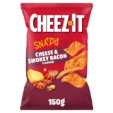 Cheez-It Thin & Crispy Baked Snacks 150g – Double Cheese/ Sour Cream & Onion / Smokey Bacon (Nectar Price)