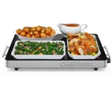 Chefman RJ31-SS-T-2S-UK Electric Warming Tray, Black – Free C&C