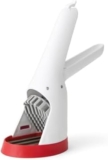 Chefn Strawberry Slicester Fruit Slicer Quick and Even Slicing Tool for Strawberries and Soft Fruits, BPA-Free, Dishwasher Safe, Easy-Grip Design, White/Red