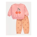 Cherry Checkered Sweatshirt and Barrel Joggers Outfit