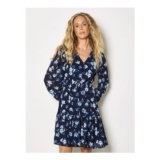 Chiffon Floral Print Mini Dress