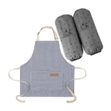 Childrens Apron with Sleeves, Waterproof, Multi-Purpose