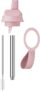 Chillys Series 2 Sports Flip Lid with Telescopic Straw and Nylon Carry Loop – Easy Flip Lid, Straw Cleaning Brush Included – Accessory Series 2 Water Bottles – Blush Pink