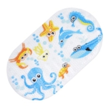 Chuckle Sea Animals Anti-Slip Baby Bath Mat, Large PVC Mat