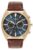 Citizen Mens Brown Leather Strap Watch eco drive