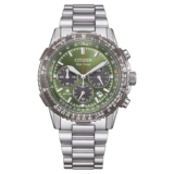 Citizen Promaster Air Navihawk Mens Watch, 200M, Eco Drive, 40mm, Chronograph, Green Dial, Model: CA4664-60W – Sold by Amazon EU