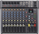 Citronic CMC-14 Mixing Console with DSP Effects, USB/BT Player, XLR & Jack Inputs Compact Professional Audio Mixer for Live Events, Recording & Studio Use