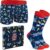 CityComfort Mens Boxers and Funny Socks Set Retro Gaming Boxer Shorts and Socks Soft Breathable Boxer Shorts Men Teenagers Dad Gifts for Men
