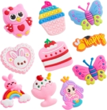 CityComfort Shoe Charms for Clogs Pack of 10 Cute Rubber Fun Fashionable Shoe Decorations Selection Gifts for Girls