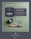Claim a Free Dulux Heritage Velvet Matt 1L Paint, Sage Green Goodie Bag (with store visit or new / existing account)