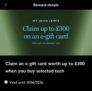 Claim an e-gift card worth up to £300 when you buy selected tech