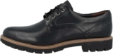 Clarks Mens Batcombe HallDerbys Black Leather Shoes (7.5)