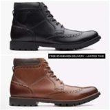 Clarks Mens Curlington Rise Leather Boots (2 Colours / Sizes 6-10)
