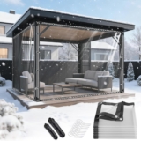 Clear Tarpaulin Waterproof Heavy Duty 2mx3m PVC Transparent Sheet with Reinforced Edges & Eyelets for Camping,Garden,Gazebo & Outdoor Roof Protection