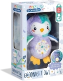 Clementoni – 17268 – Night Owl Light Up Plush for babies, ages 0 months plus
