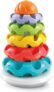Clementoni- Stacking Rings Baby Toy: 5 Colourful Rings & Textured Surfaces, Develops Motor Skills & Sensory Play (10 months)