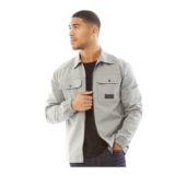 Closure London Mens Utility Overshirt Ice Grey